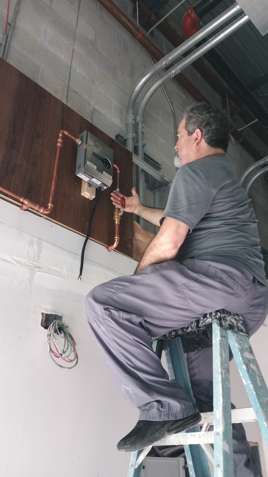 Pool plumbing leak repair and backwash line reroute