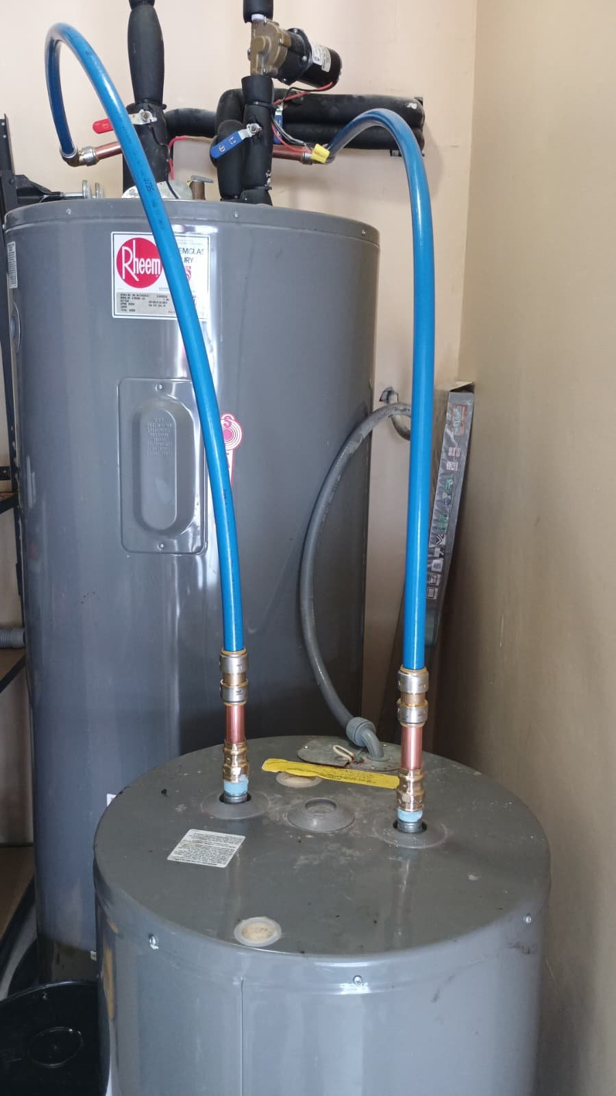New construction plumbing rough-in done to code